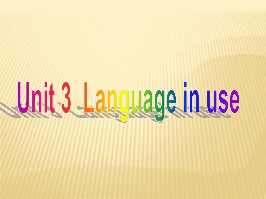 《Module 8 Unit 3 Language in use》(第一课时)课件 (新版)外研版八年级上