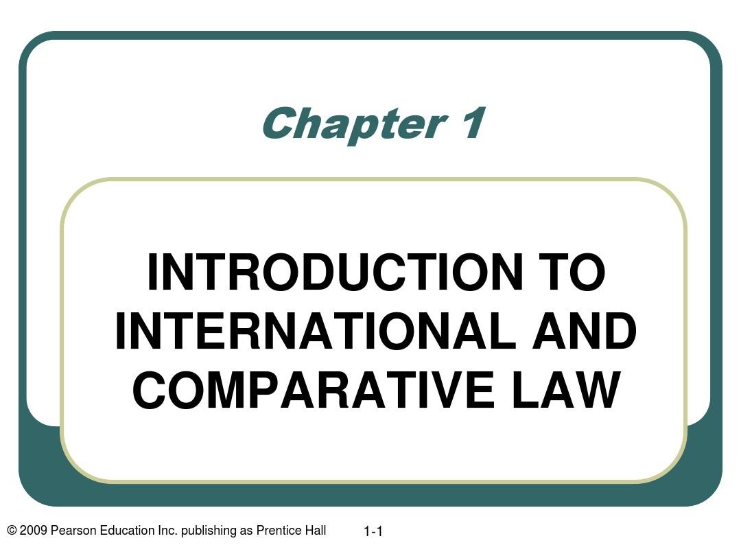 国际商法第五版第一章PPT——ray·august著
