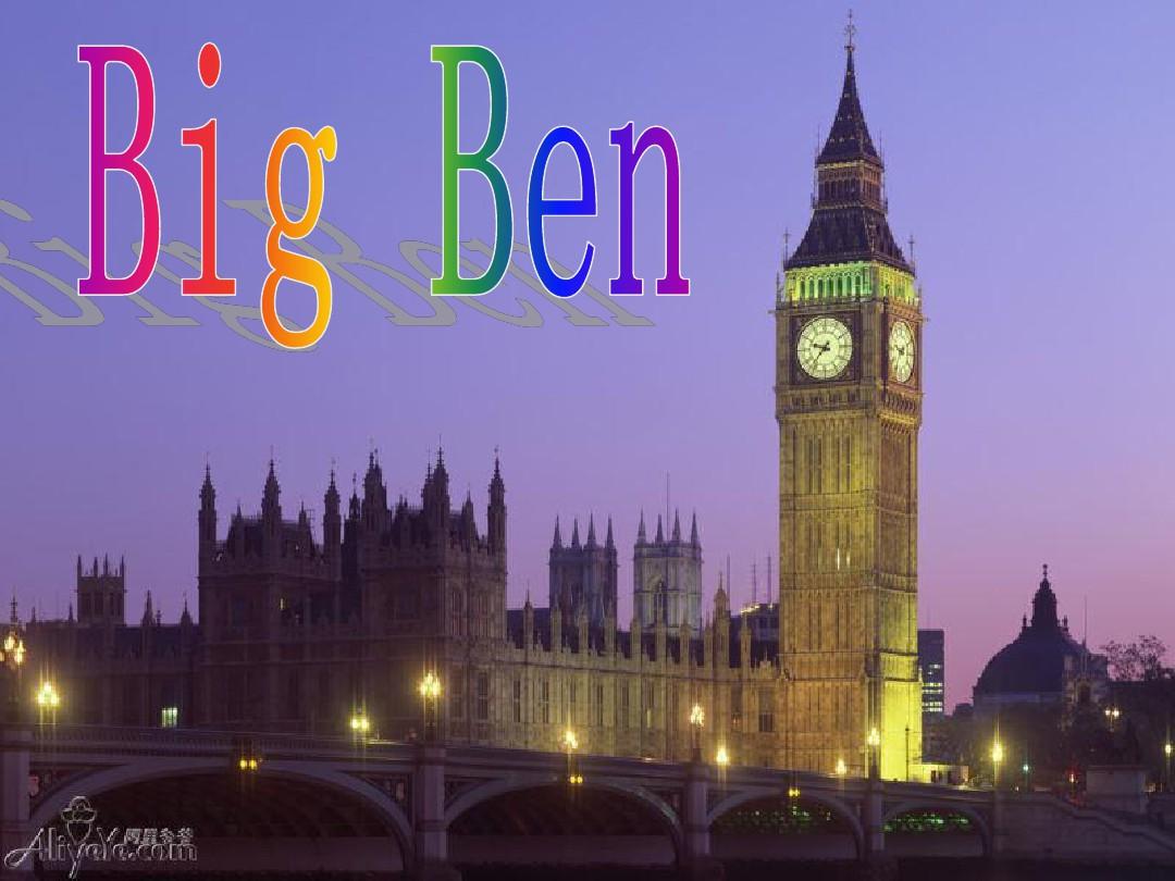 big ben英国伦敦大本钟 英文介绍