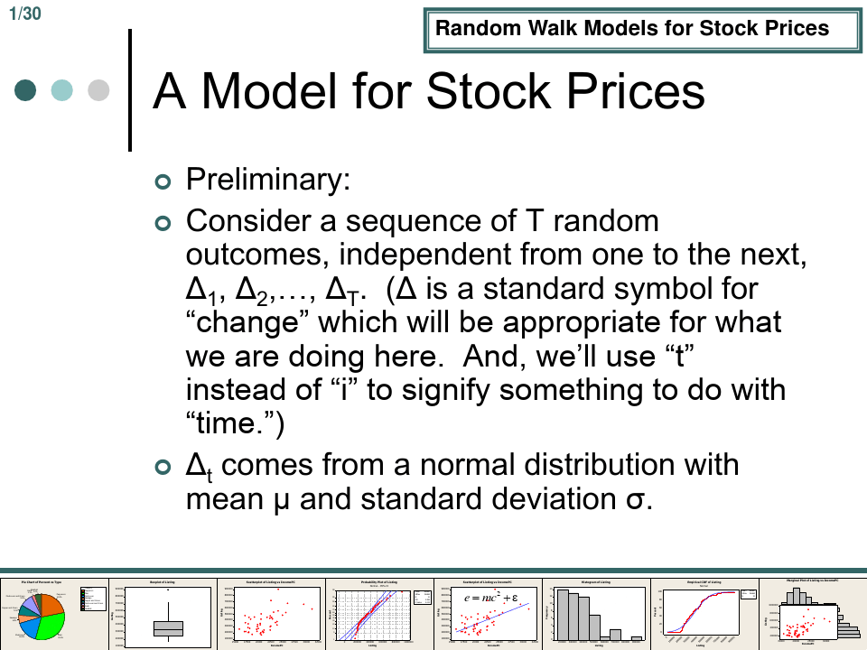 (随机漫步模型--统计学)RandomWalkModels