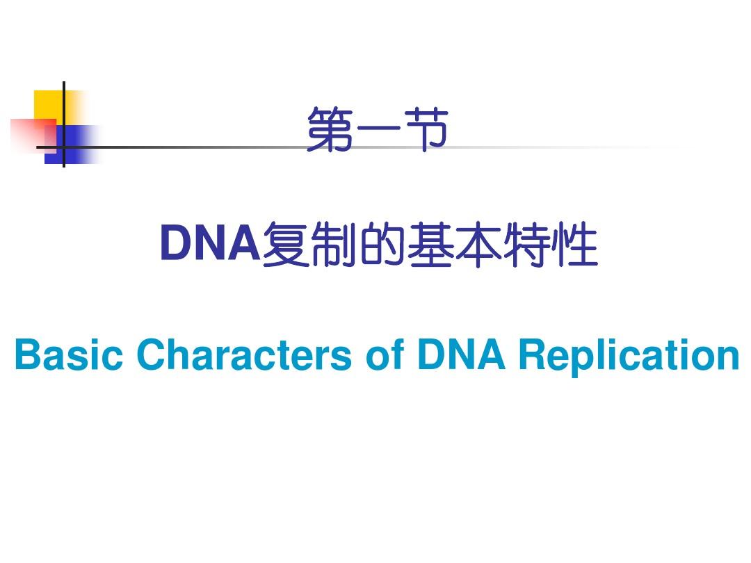 10第十章  DNA的生物合成