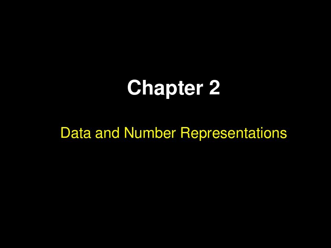 chap2-data-representation