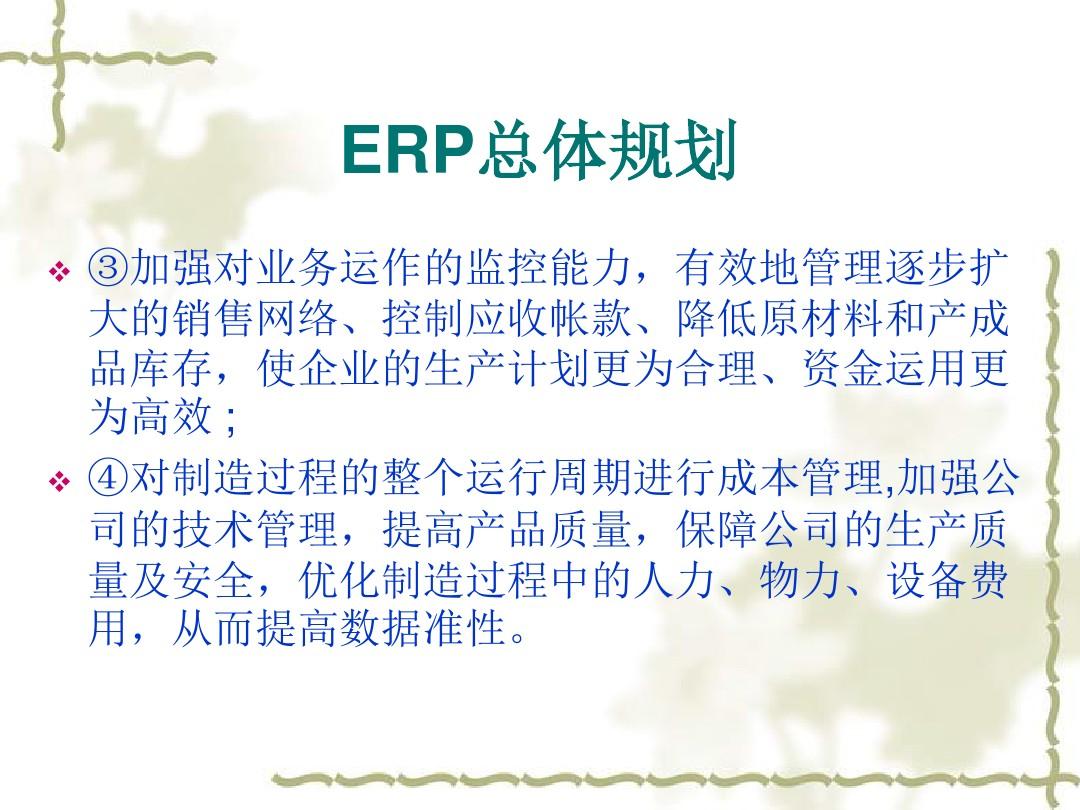 ERP总体规划