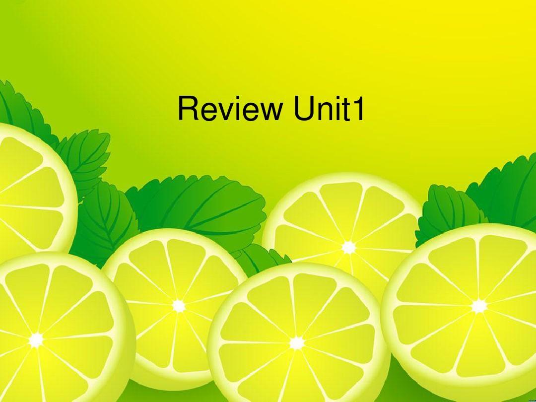 闽教版小学四年级下册英语Review1(Unit1-4)