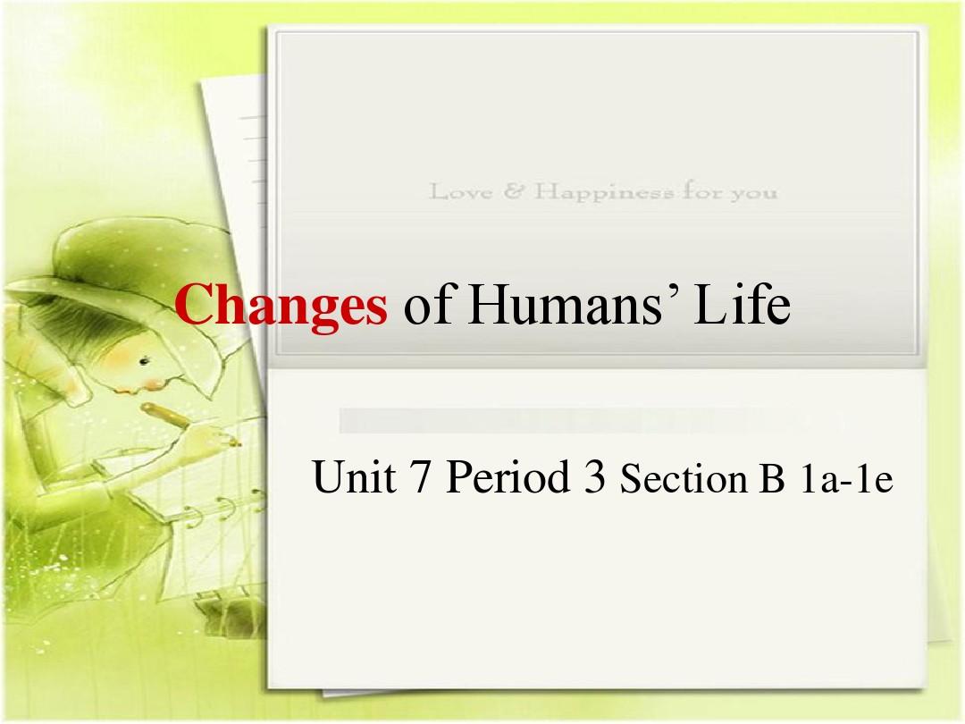 人教版初中八年级英语上册Unit7 Section B 1a-1e公开课课件(共23张PPT)
