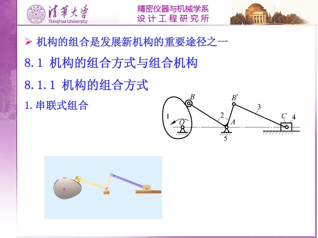 清华大学机械原理课件第8章 组合机构