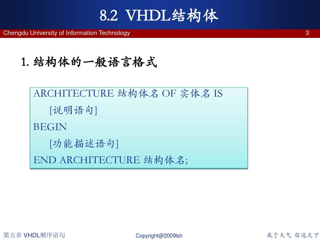 第八章 VHDL结构