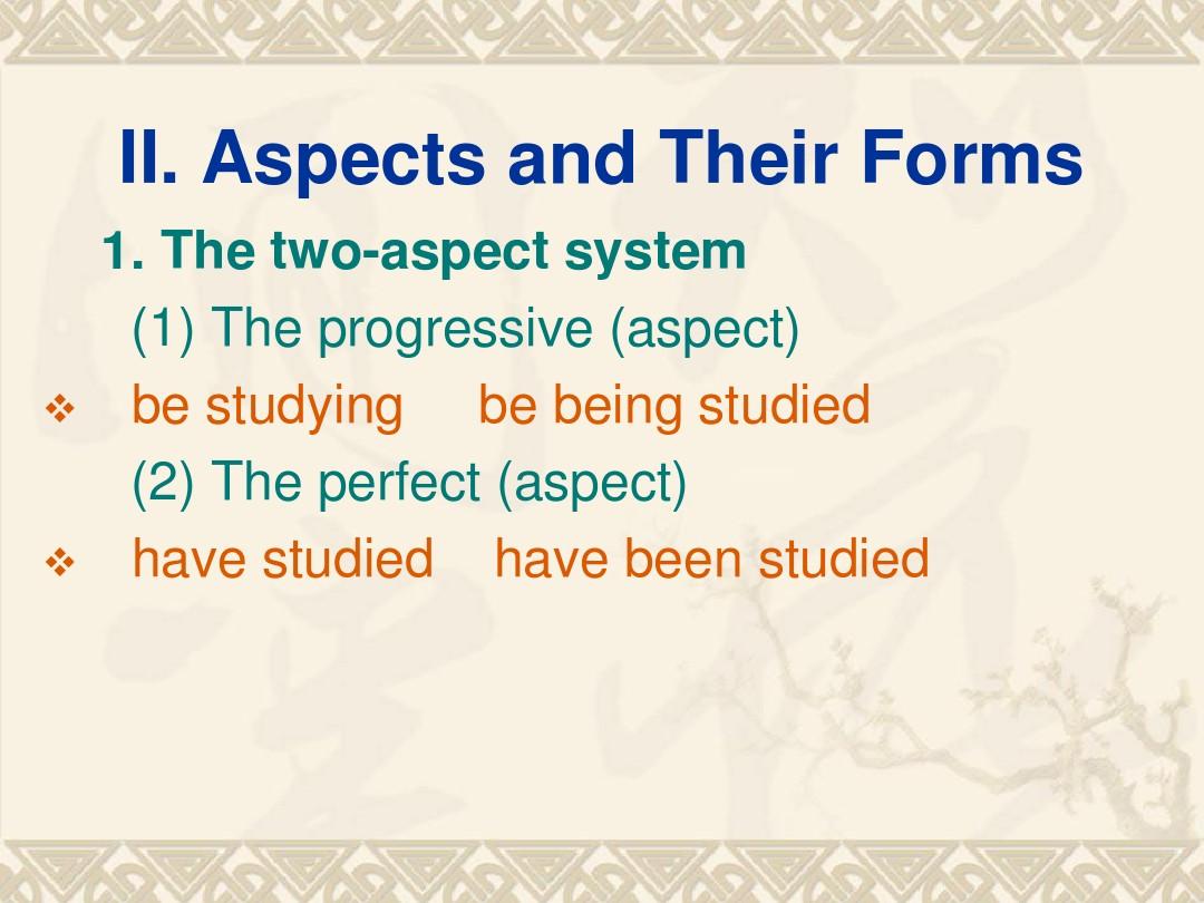 Aspect of the Verb