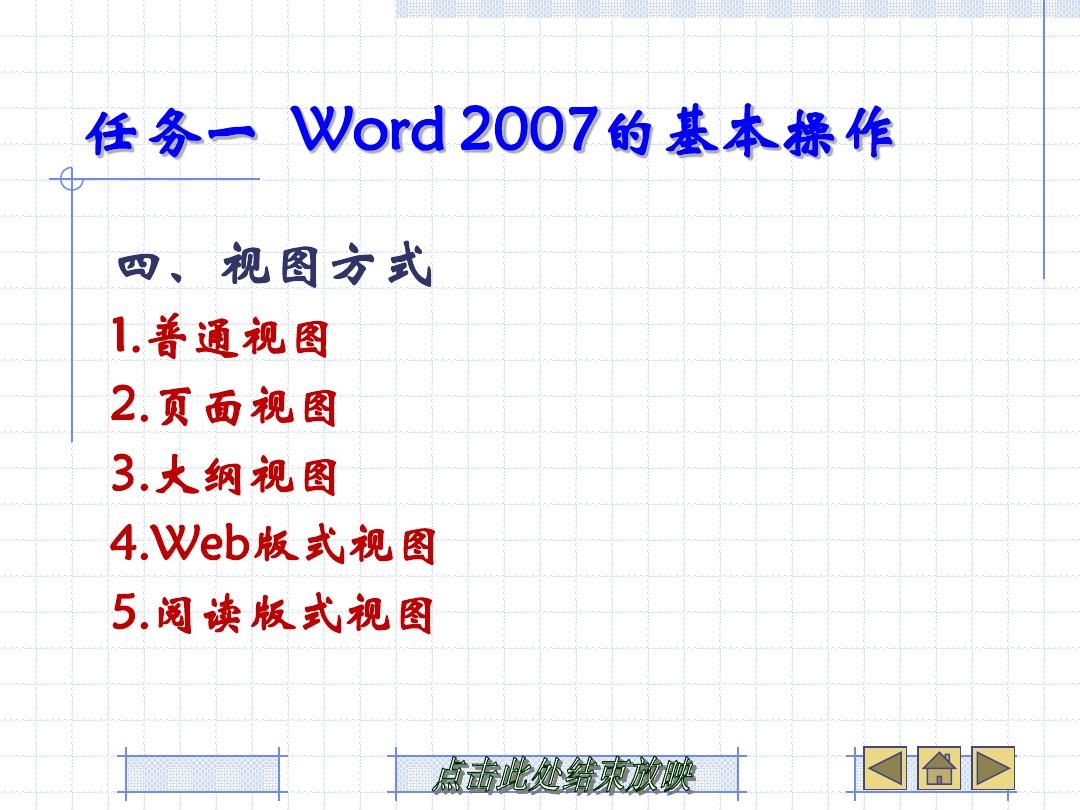 文字处理软件Word 2007的应用