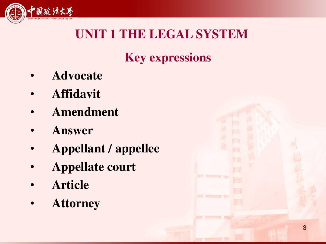 B1-Unit 1-the legal system