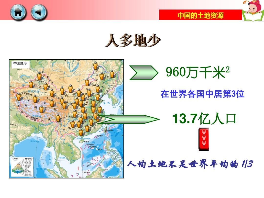 第二节_中国的土地资源八年级上册地理湘教版