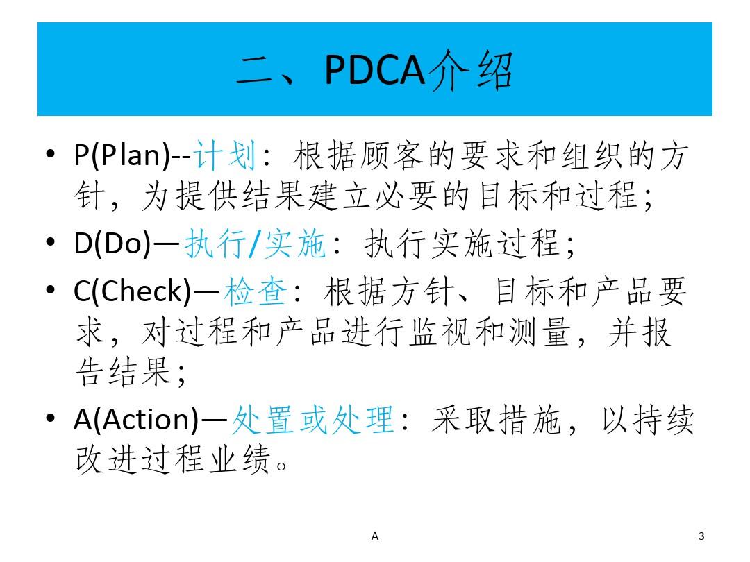质量管理：PDCA循环