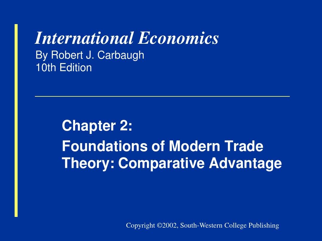 国际经济学(第10版)第二章