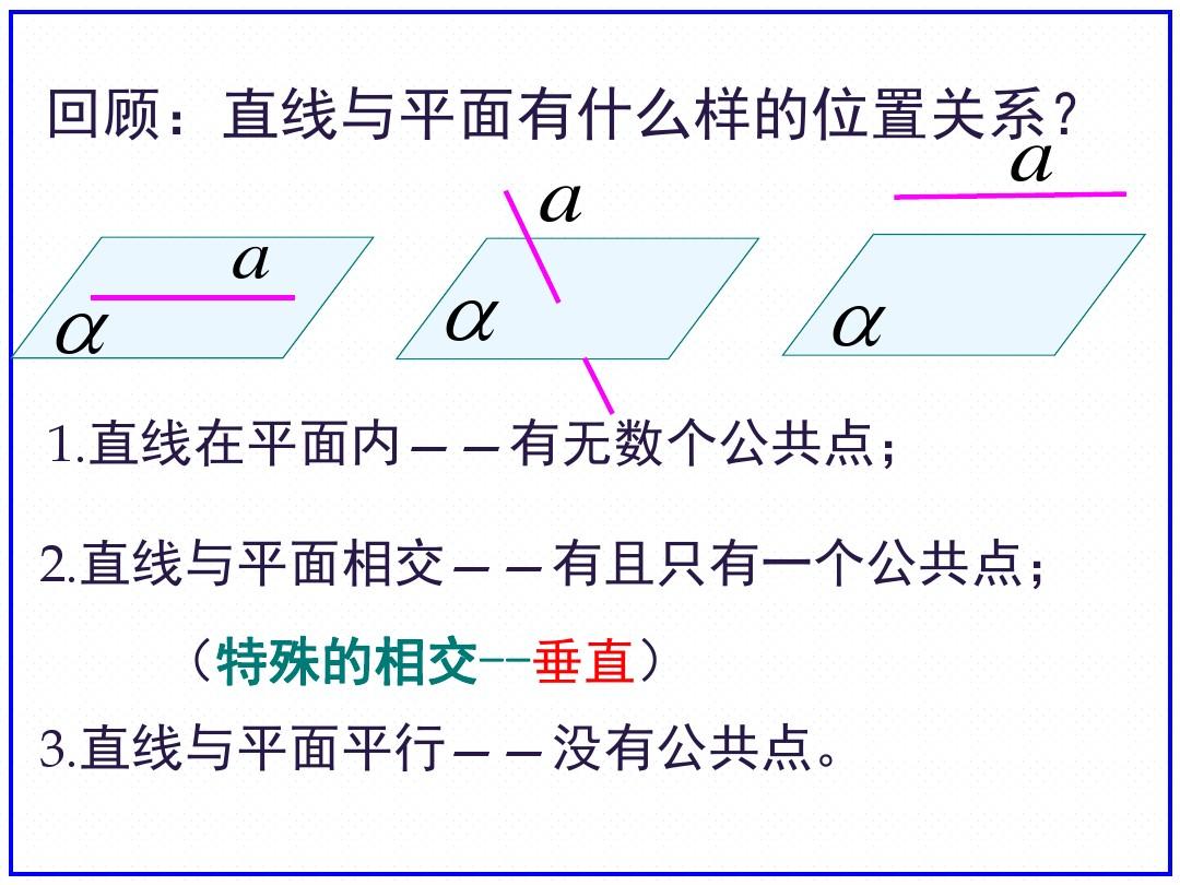 2.3.1 直线与平面垂直的判定(公开课)
