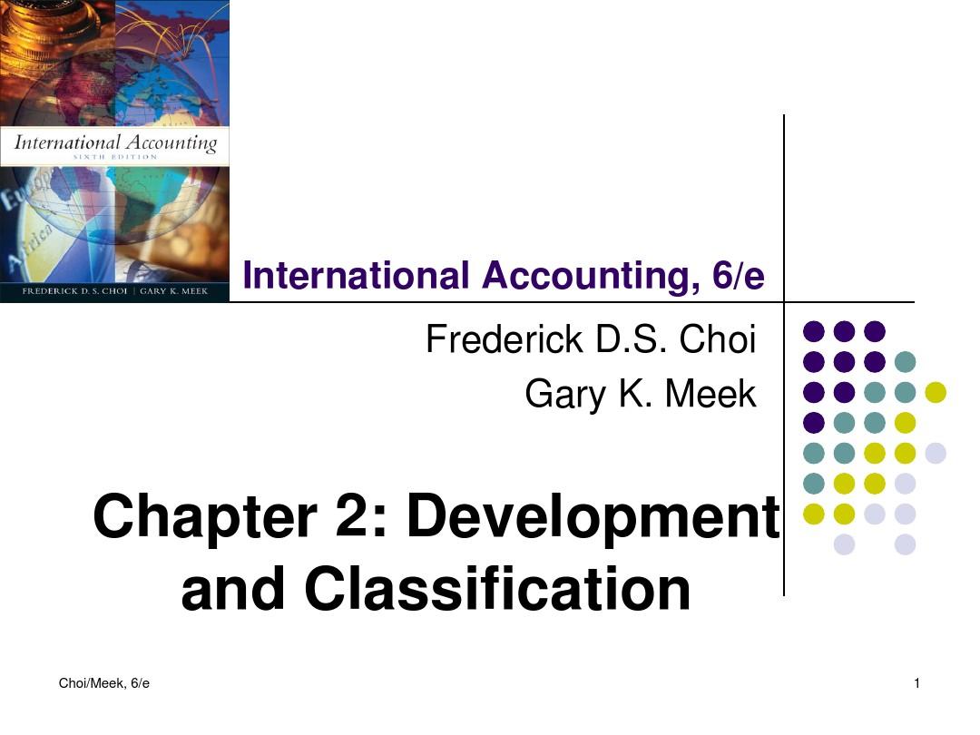 国际会计学第六版chapter 2