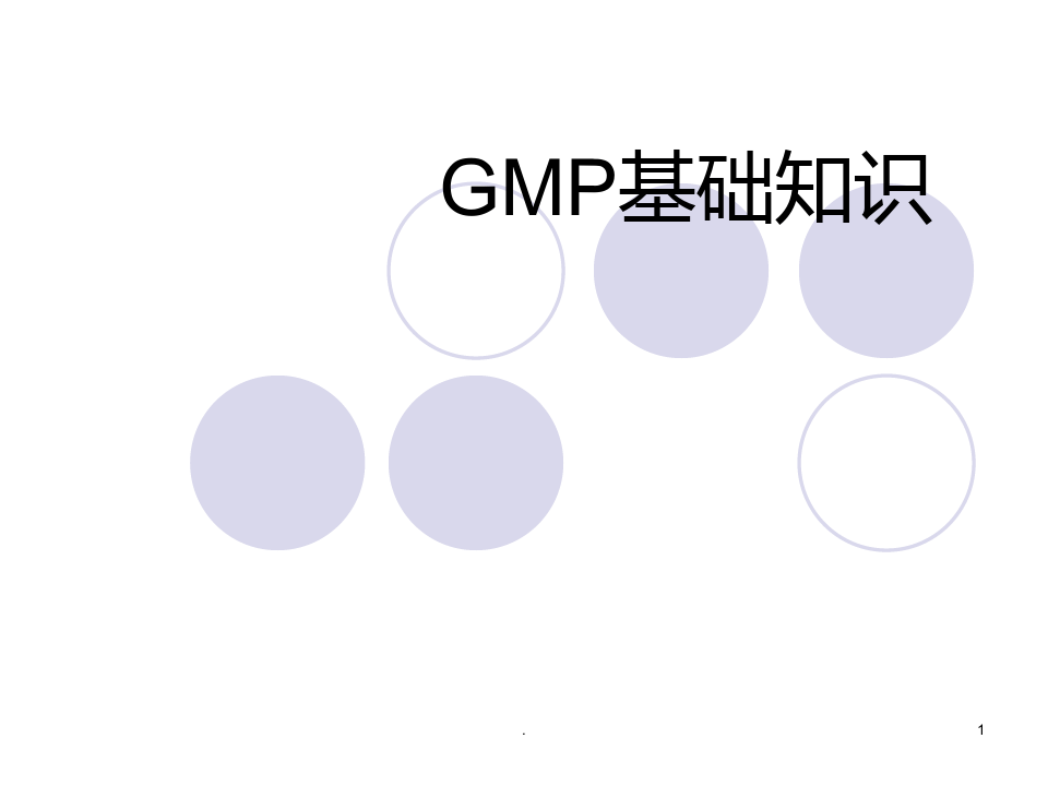 GMP基础知识培训PPT课件