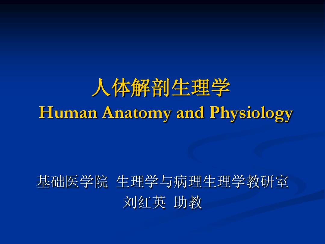 人体解剖生理学-内分泌系统