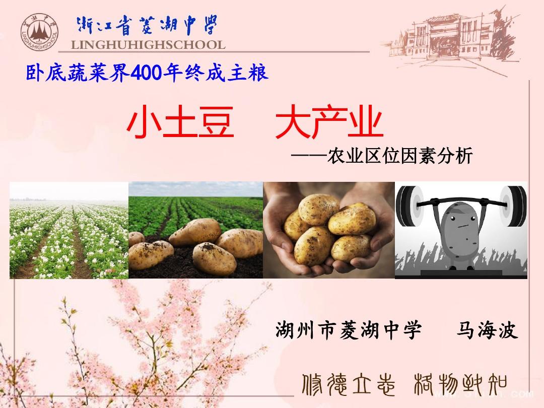 《小土豆+大产业——农业区位因素分析》