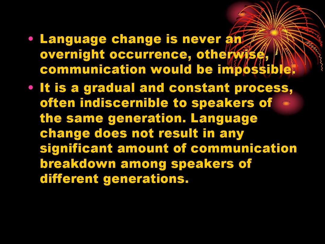 Chapter 7  Language change