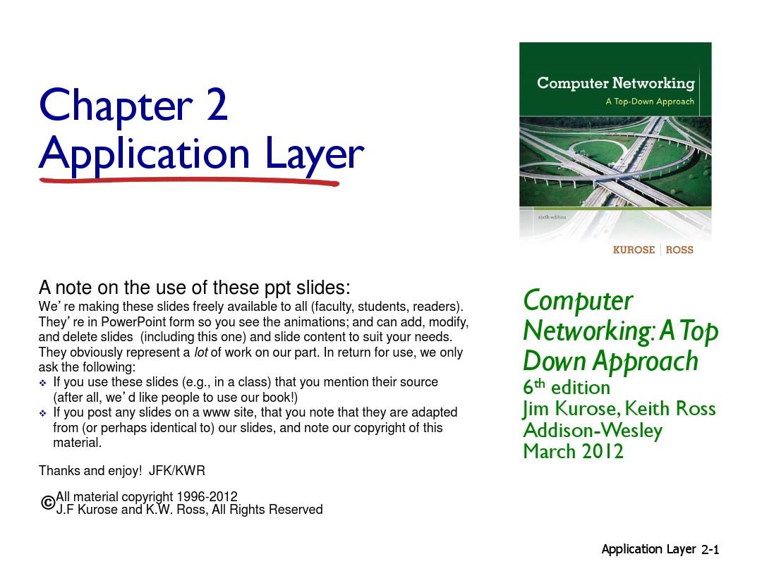 计算机网络  Chapter_2_V6.1