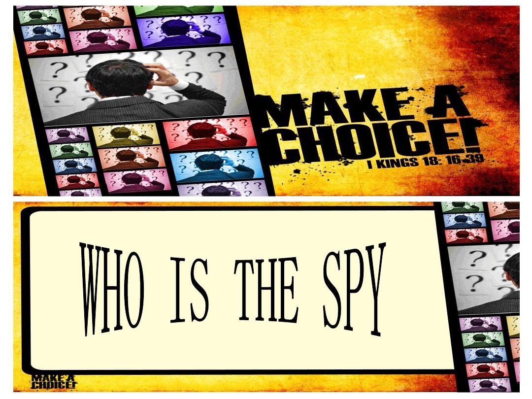 who is the spy谁是间谍英文版