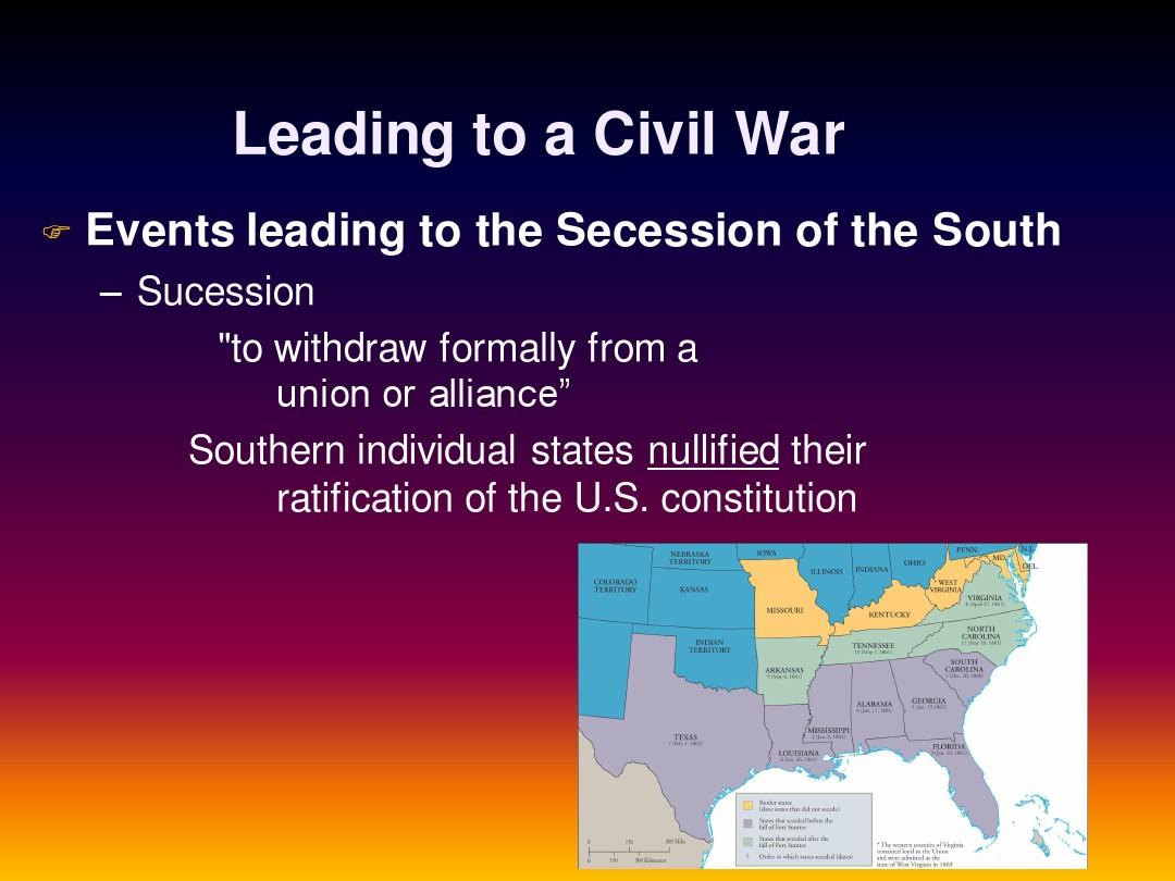 18 Causes of the Civil War