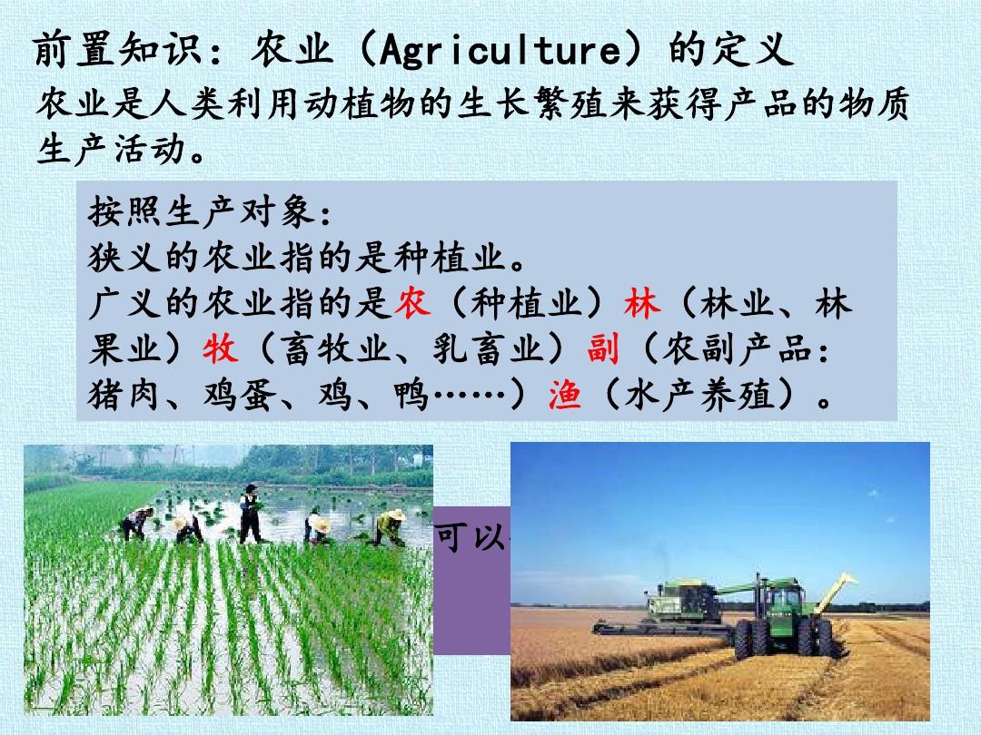 第七篇 产业区位与分布 专题22 农业区位与农业地域类型 复习课件