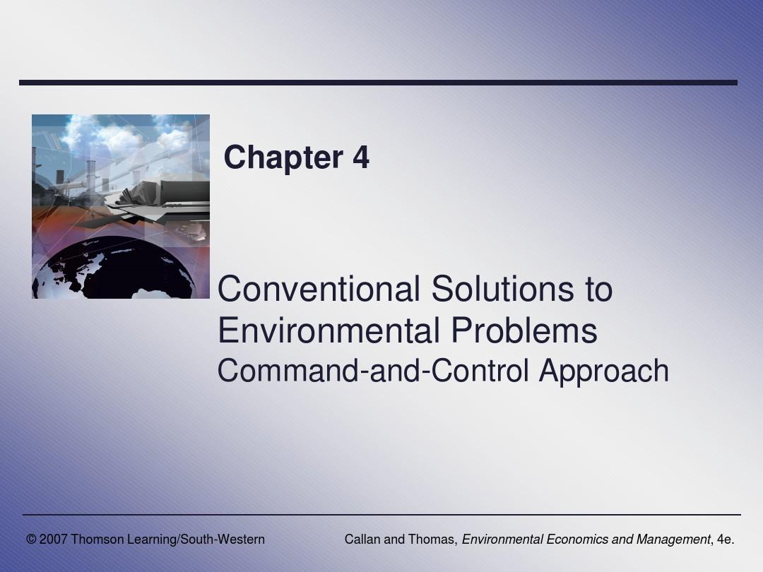 Chapter4, environmental economics & management,5e,callan