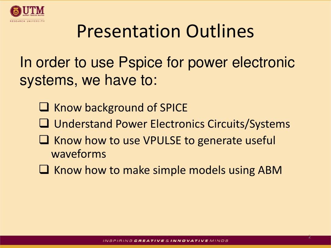 Simulation of Power Electronic Systems Using PSpice