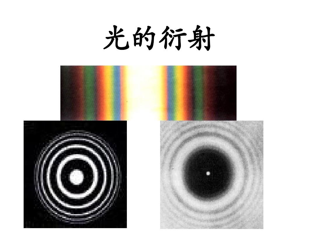 高二物理选修3-4  光的衍射