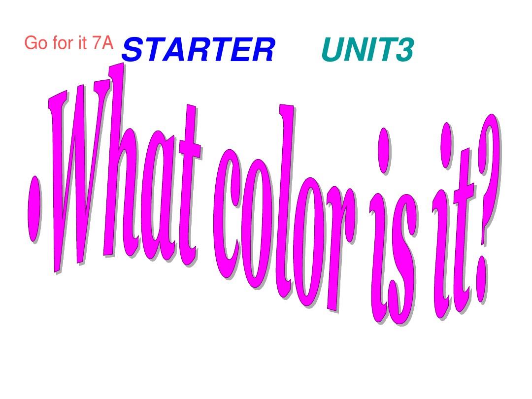 人教版七年级英语上册what-color-is-it课件