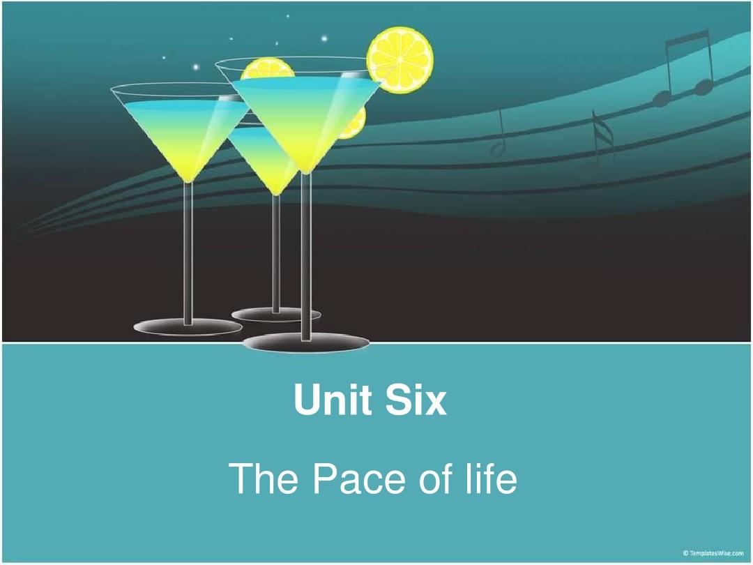 unit_6--The pace_of_life生活节奏课文导入