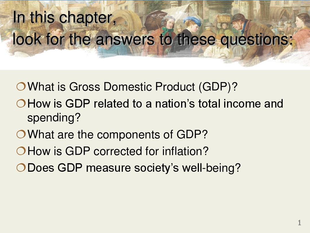Chapter 23 Measuring a nation's income
