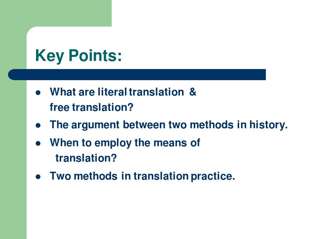 chapter 3 translation methods