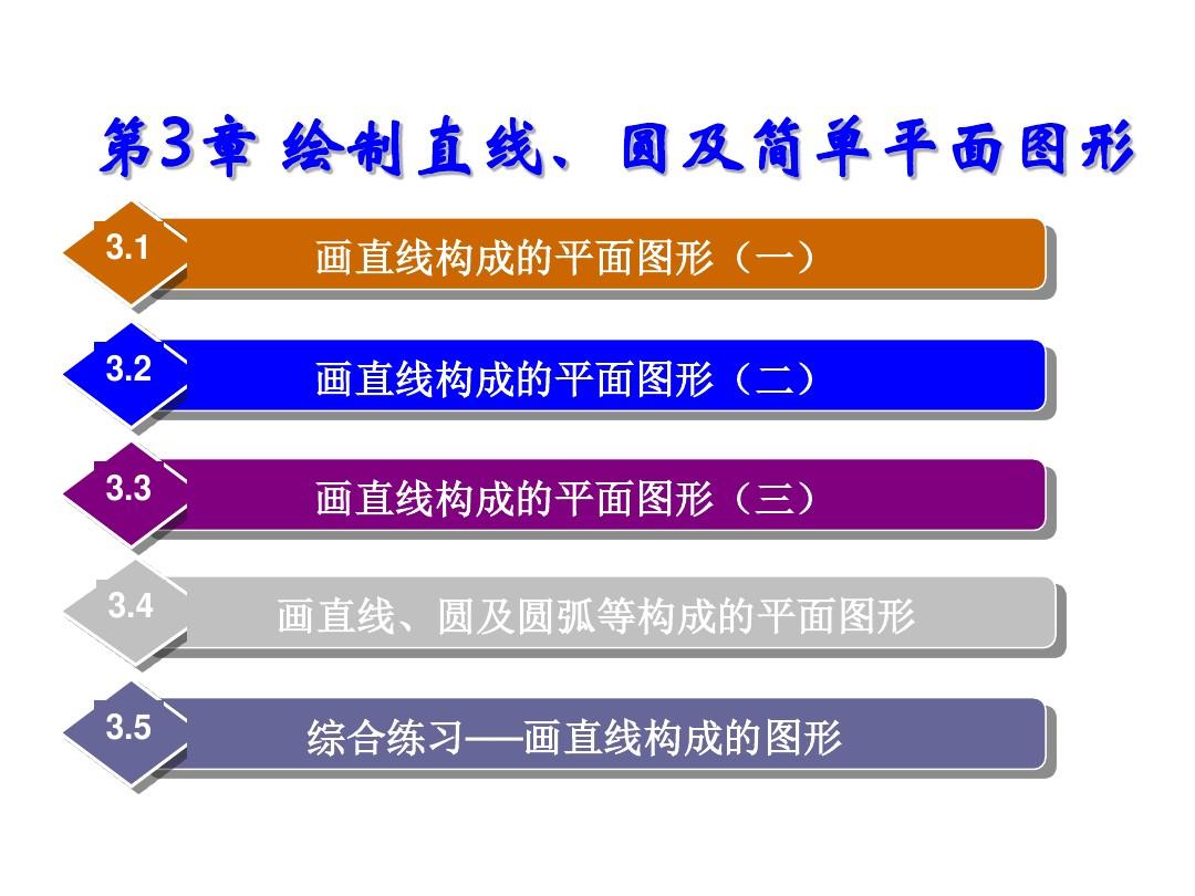 计算机辅助设计──AutoCAD 2012中文版基础教程第3章 绘制直线、圆及简单平面图形