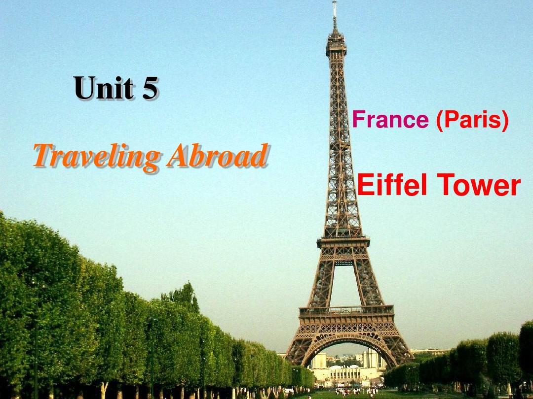 高中英语选修7_unit_5_Travelling_abroad